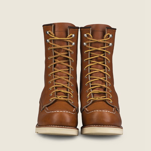 Heritage Støvler Dame - Red Wing 8-Inch Moc - Tall Legacy Athletics - Brune - FCYPIT-751